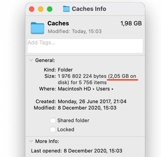 How to clear cache memory mac os